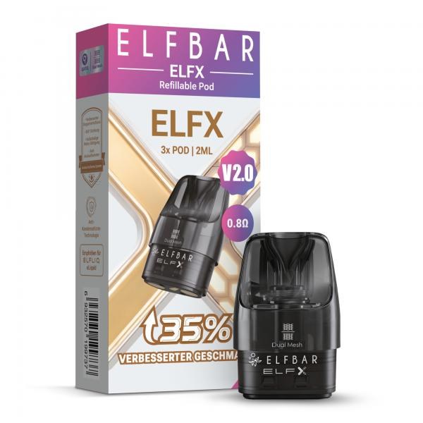 ELFBAR ELFX V2.0 Refillable Pod 3er Pack 0.8Ω