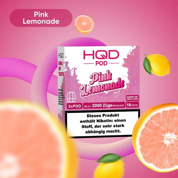 HQD Cirak 2 Pod Pink Lemonade 18mg 1200